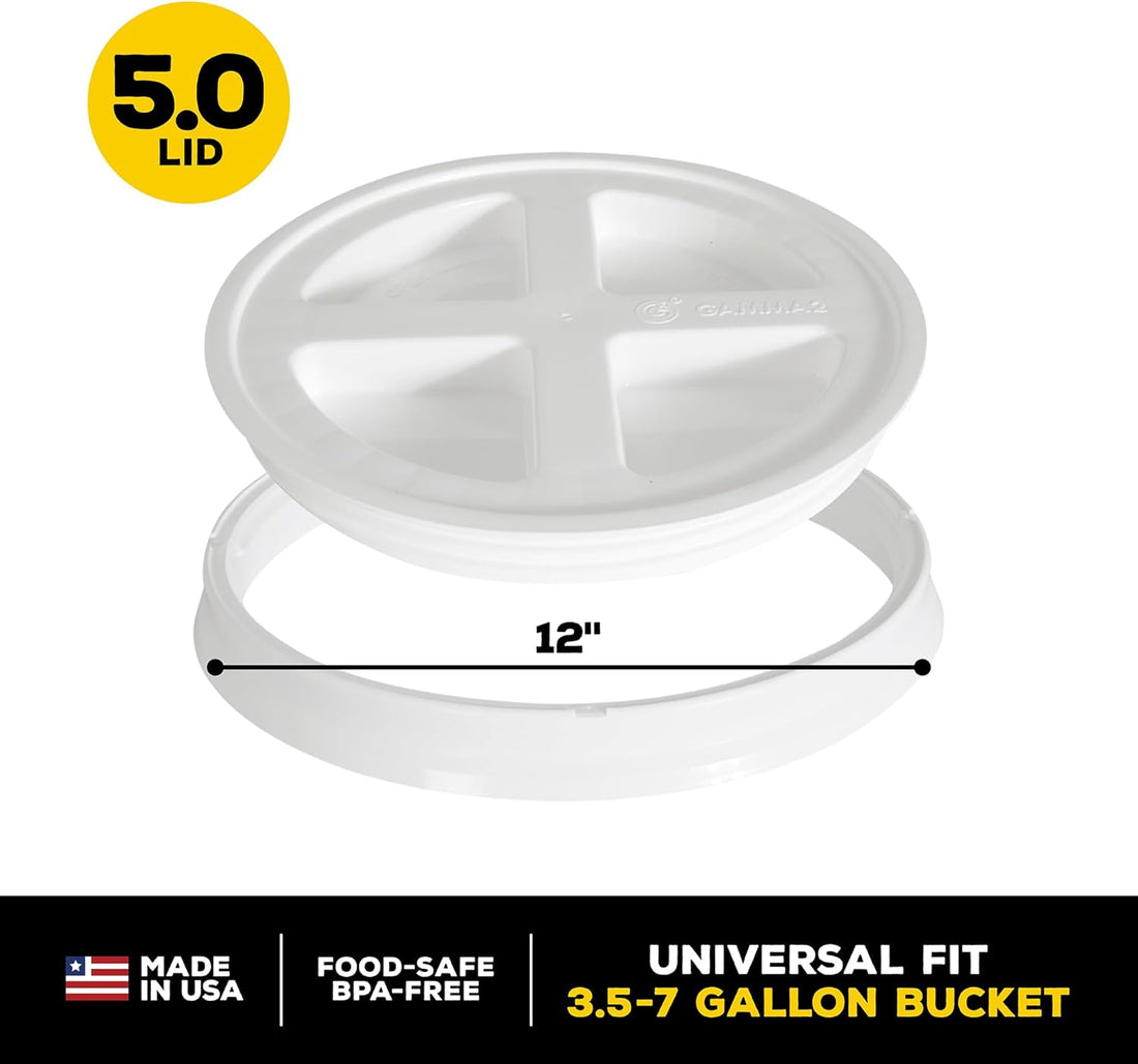 Gamma2 Gamma Seal Lid for Utility Buckets - Fits 3.5, 5