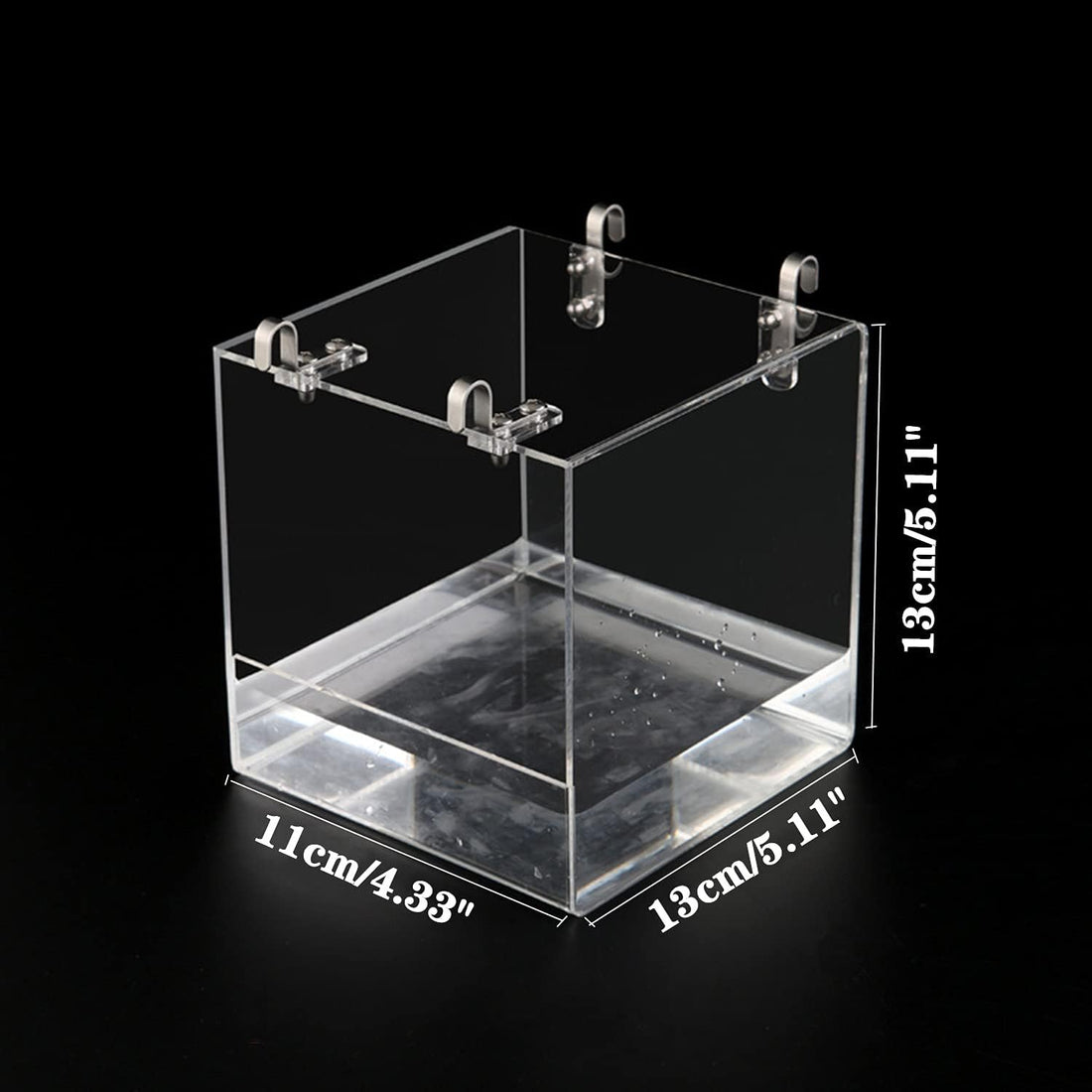 GURECOD Hanging Bird Bath Cube Bird Bathtub Bath Shower Box Bowl Cage
