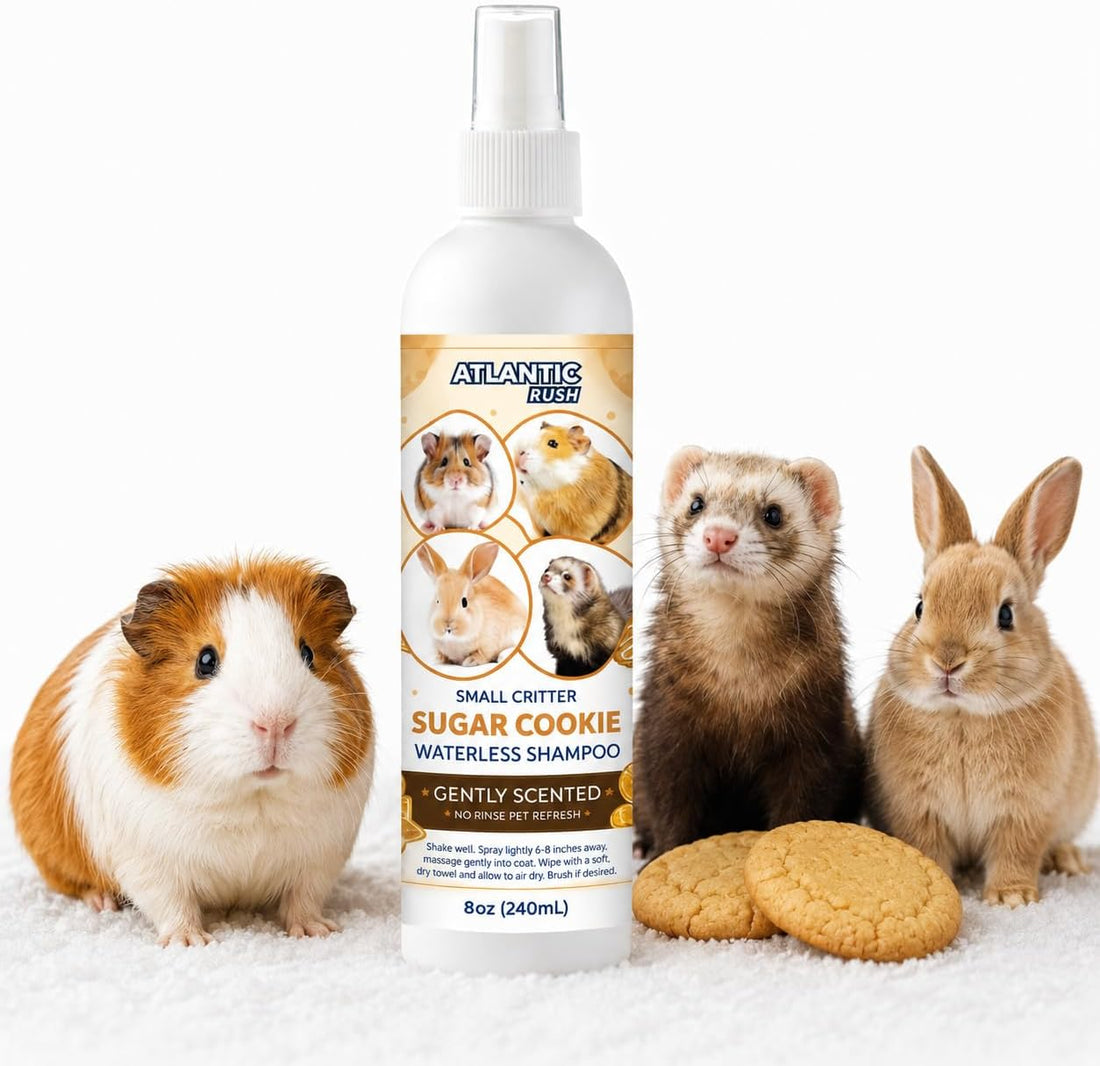 Atlantic Rush Waterless Shampoo for Small Pets- 8oz Pet Spray