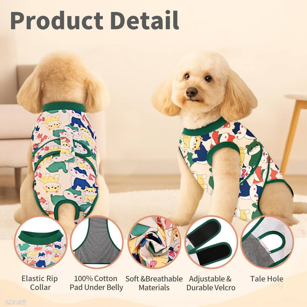 Surgery Recovery Suit for Female Male Dog