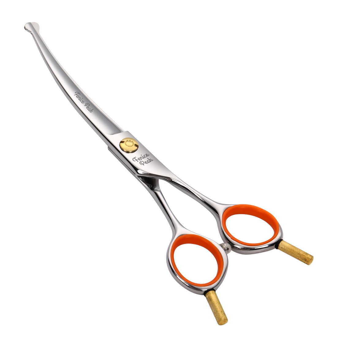 Fenice Peak 5'' Small Curved Scissors Lightweight Dog Cat Grooming