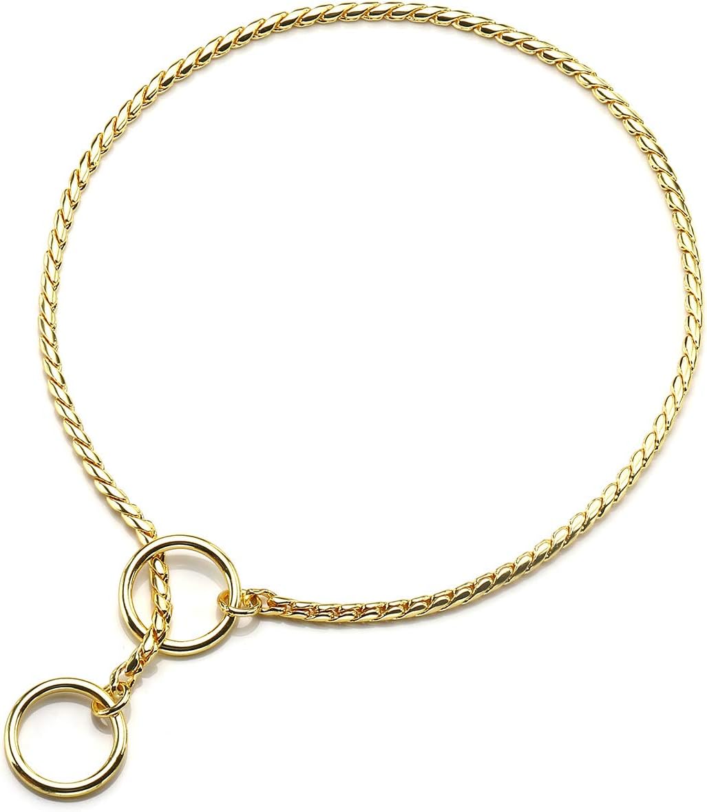 Stainless Steel Dog Choke Chain Collar for Training Walking