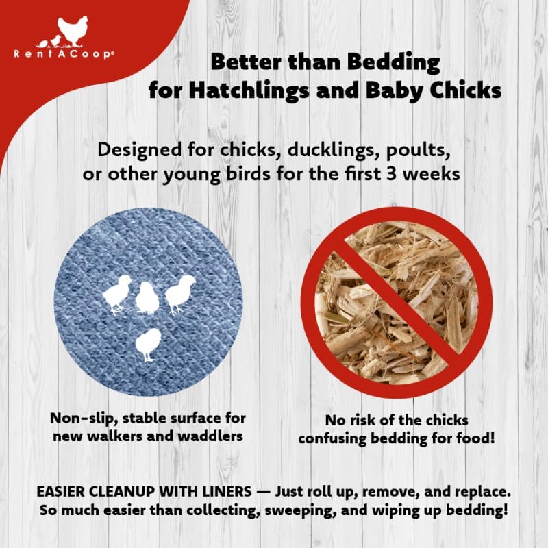 RentACoop Hatchling Liners for Big Red Barn- Pack of 12