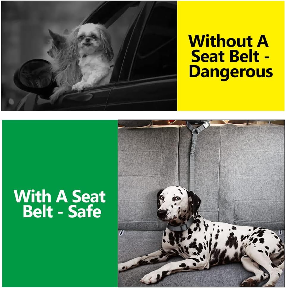 Plutus Pet Dog Seat Belt for Car Headrest