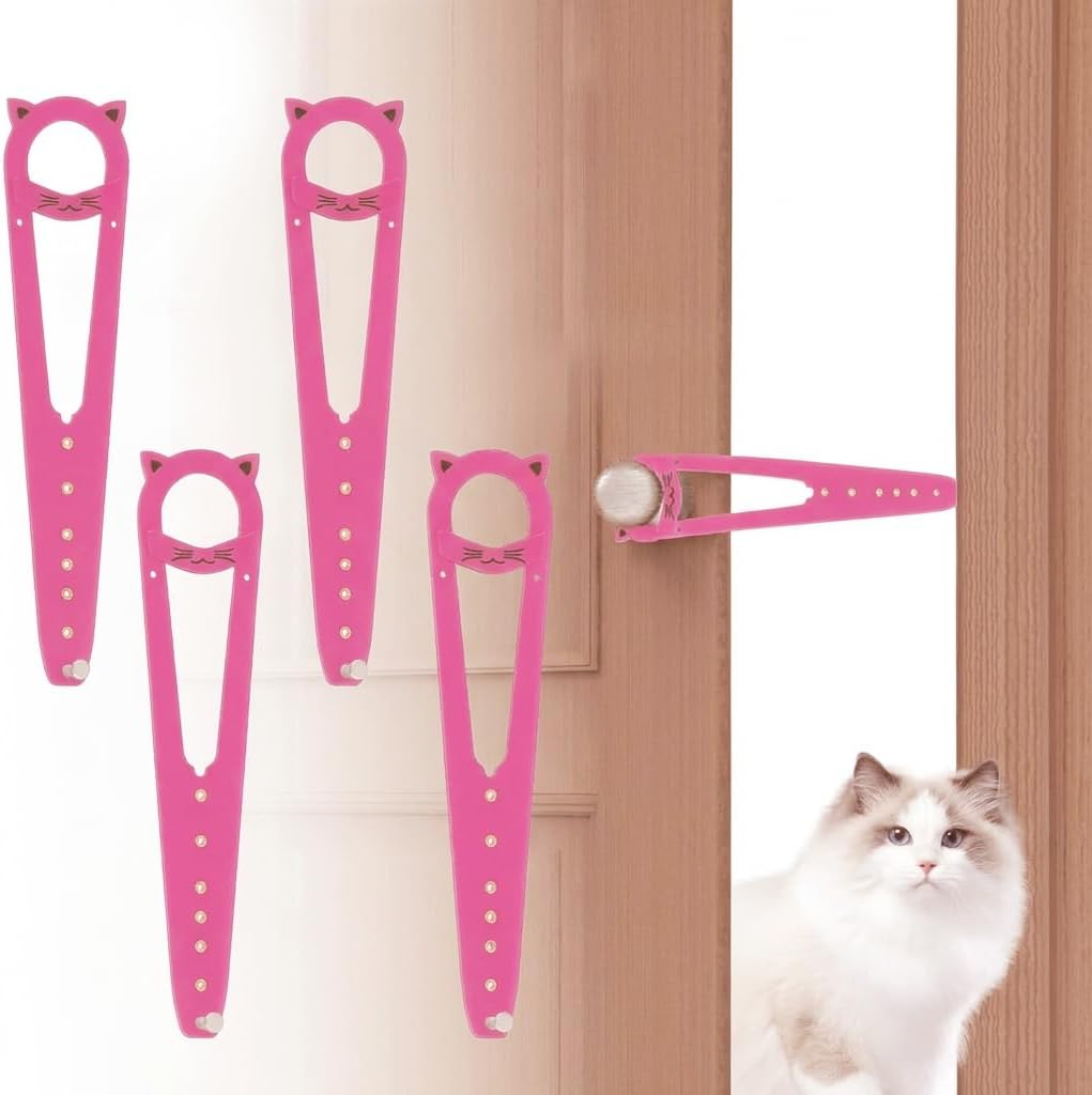 Neobay Cat Door Latch with Stabilizer, Keeps Dogs Out of Litter Box