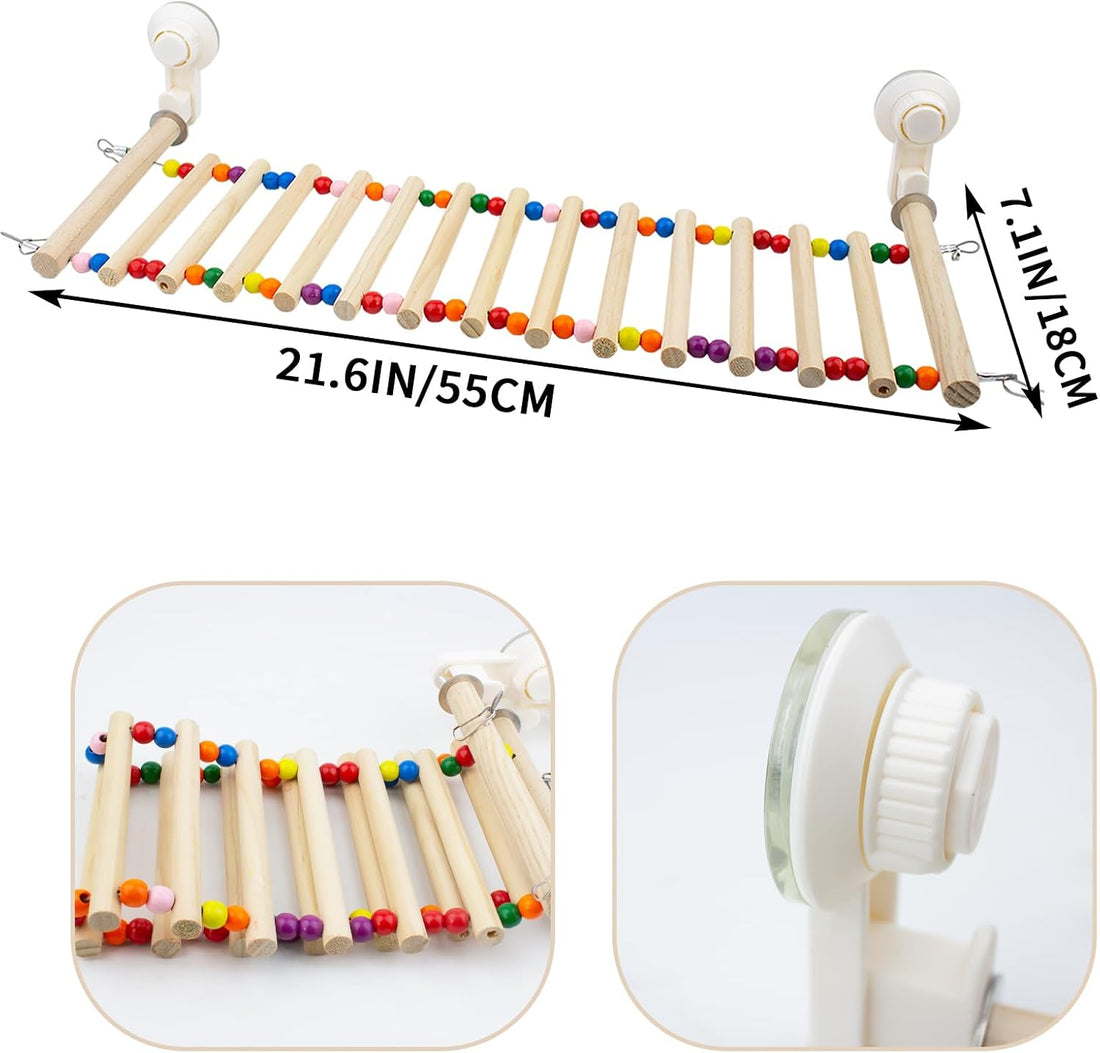 FlidRunest Bearded Dragon Window Ladder with 2 Sturdy Suction Cups