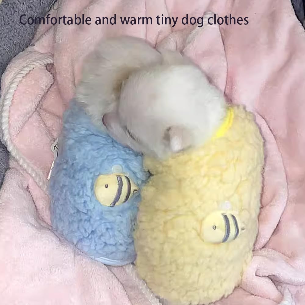 ANIAC 3PCS Extra Small Dog Clothes Girl Boy XXXS Dogs Sweater