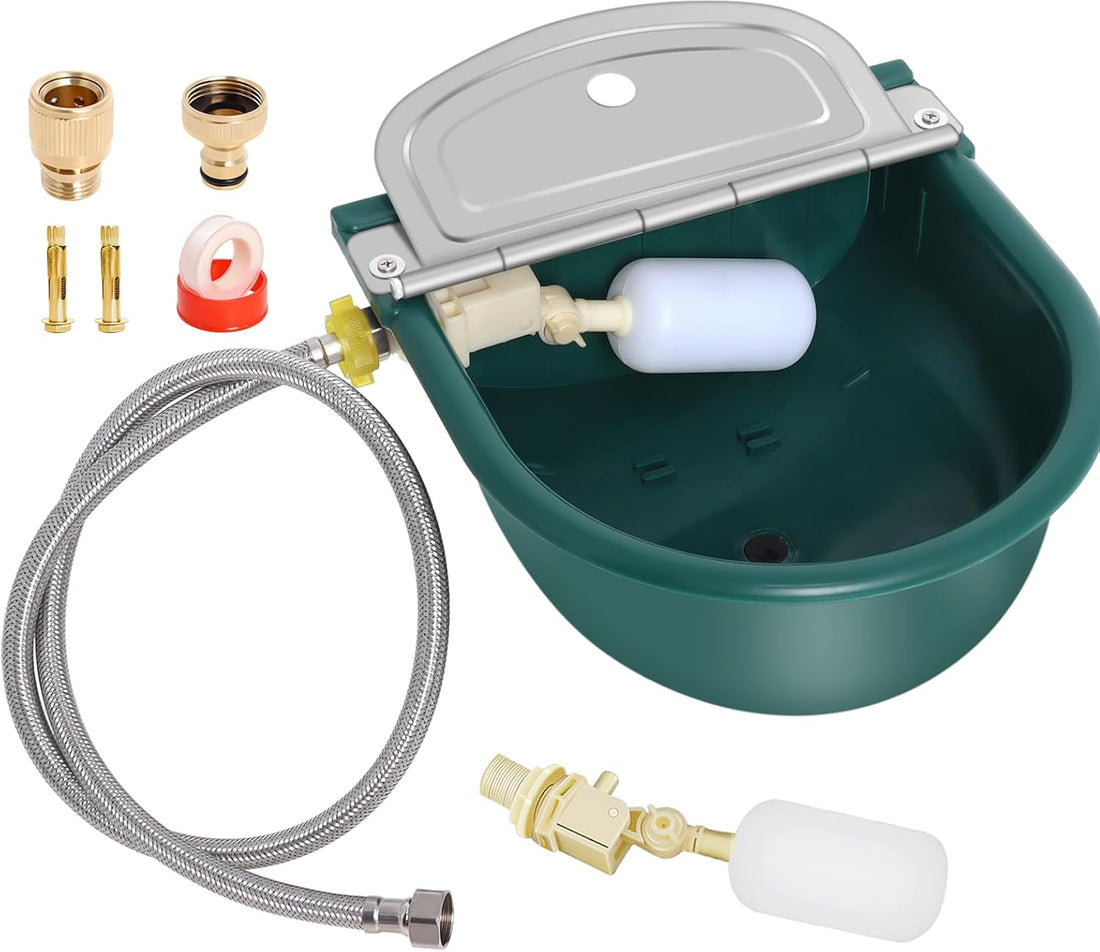 Automatic Livestock Waterer Bowl, 304 Stainless Steel Water Dispenser