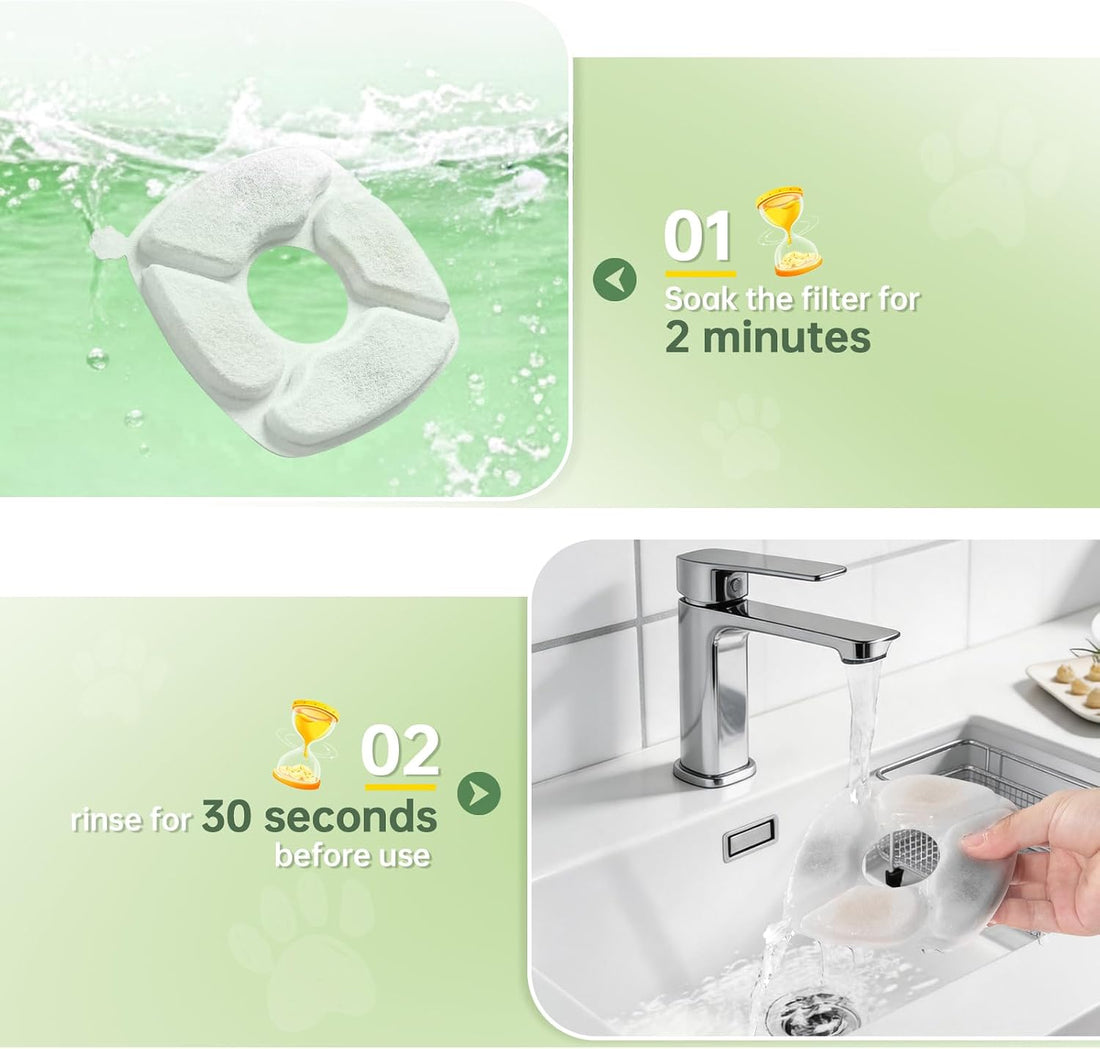 Cat Water Fountain Replacement Filters-12 Pack Cat Fountain Filters