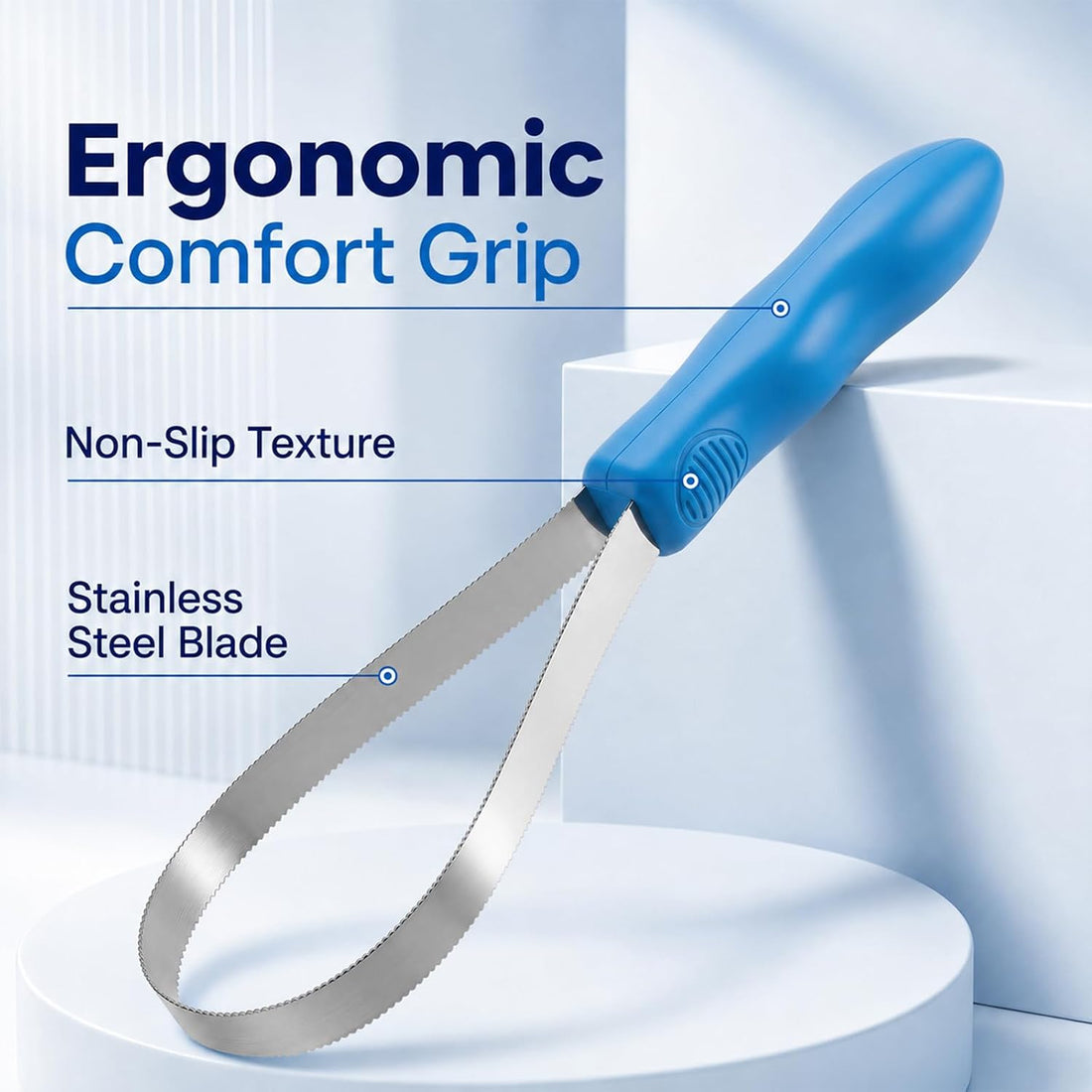 Dual‑Sided Grooming Blade for Dogs Horse Shedding Tool with Grip