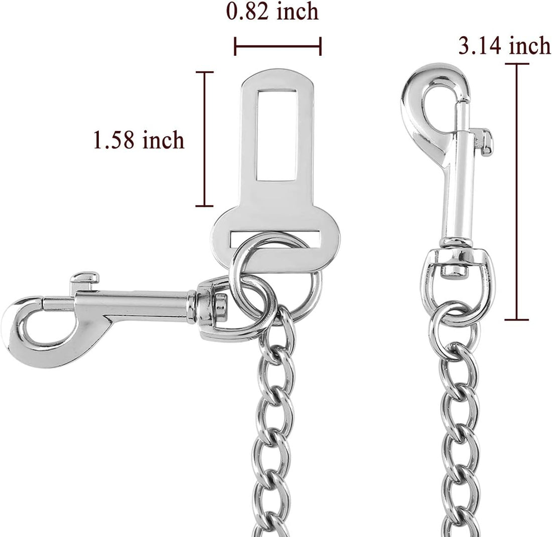 Mogoko Stainless Steel No chew Dog Car Seat Belt
