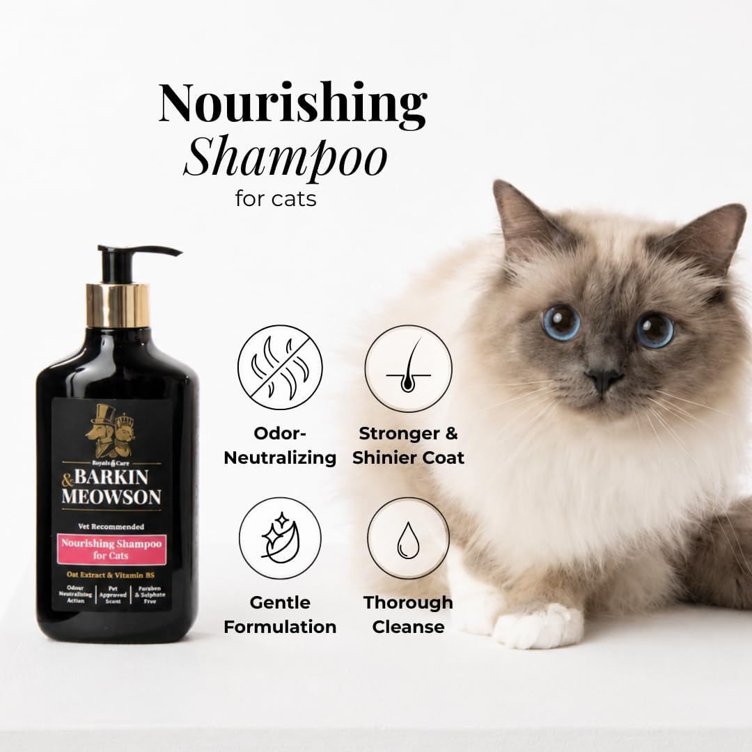 Nourishing Cat Shampoo with Oat Extract, 11.83 fl oz