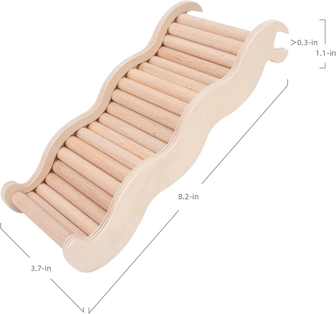 Niteangel Hamster Climbing Ladder Bridge: 8.26 x 3.7 x 1.1 inch