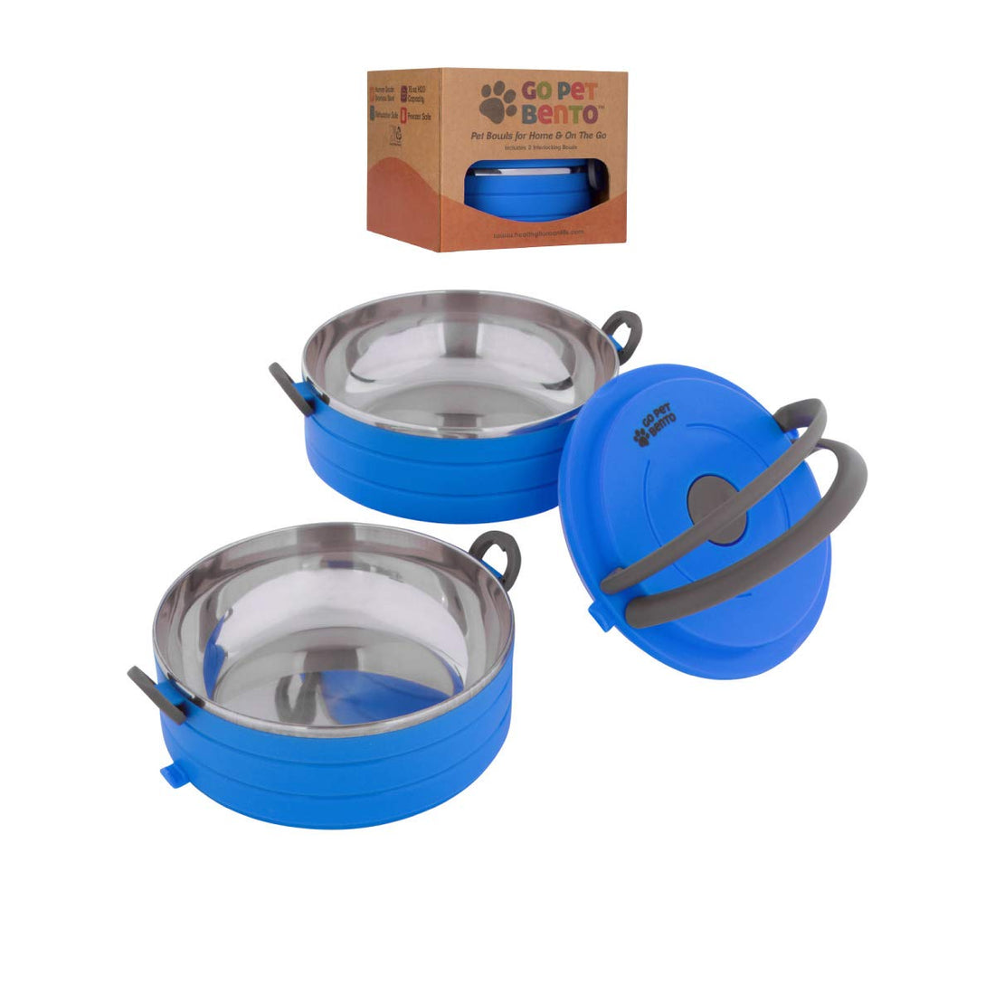 Healthy Human Travel Pet Bento Bowls