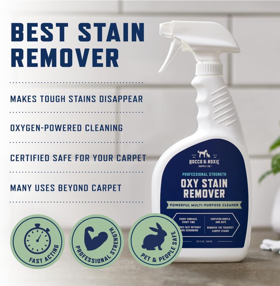 Rocco & Roxie Pet Extreme Stain & Odor Eliminator & Oxy Stain Remover