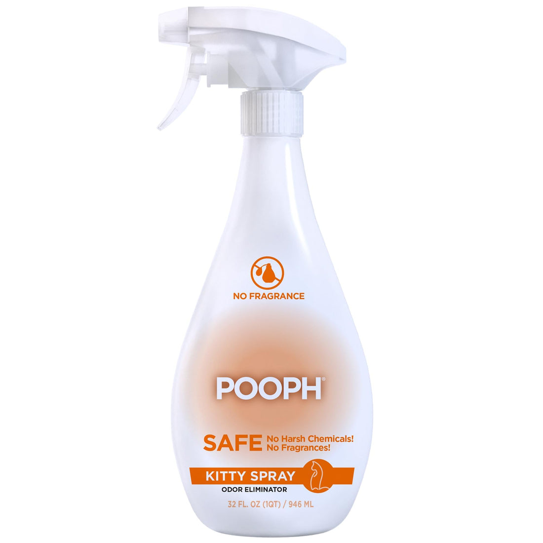 POOPH Kitty Odor Eliminator Spray for Cats, 32 fl oz