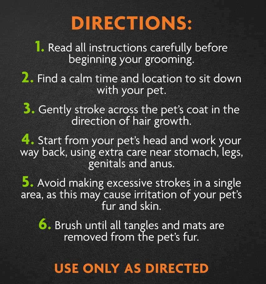 FURminator Dog/Cat Grooming Rake, Grooming Tool