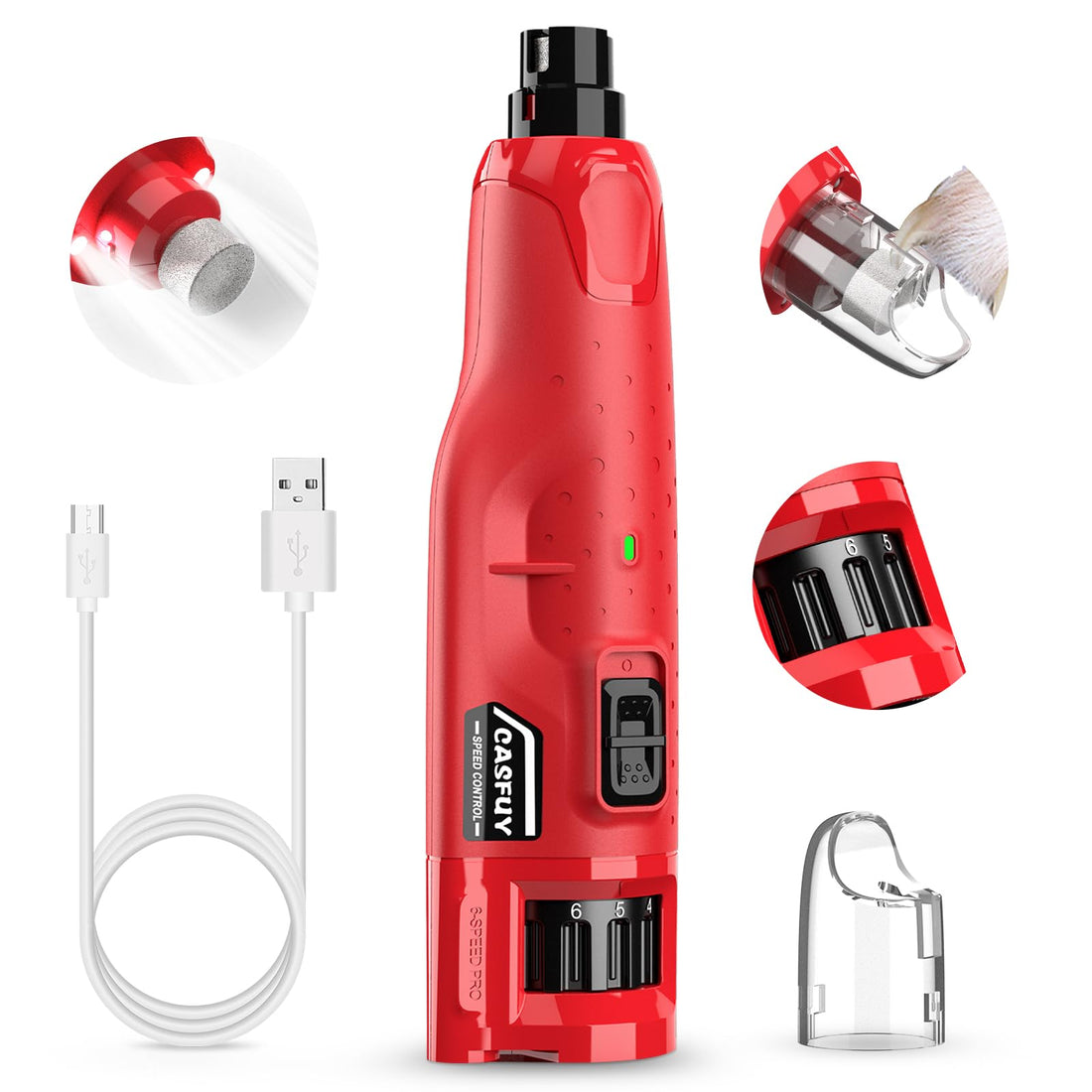 Casfuy Dog Nail Grinder Quiet