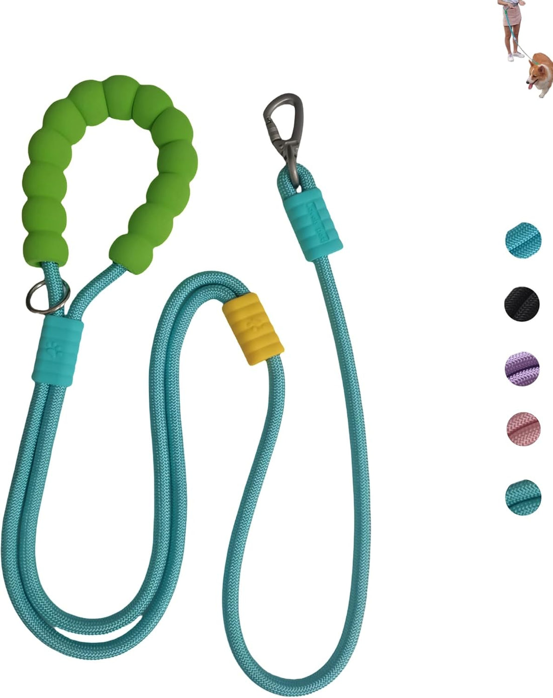 Hands Free Dog Leash,Adjustable Bungee Waist & Crossbody Leash