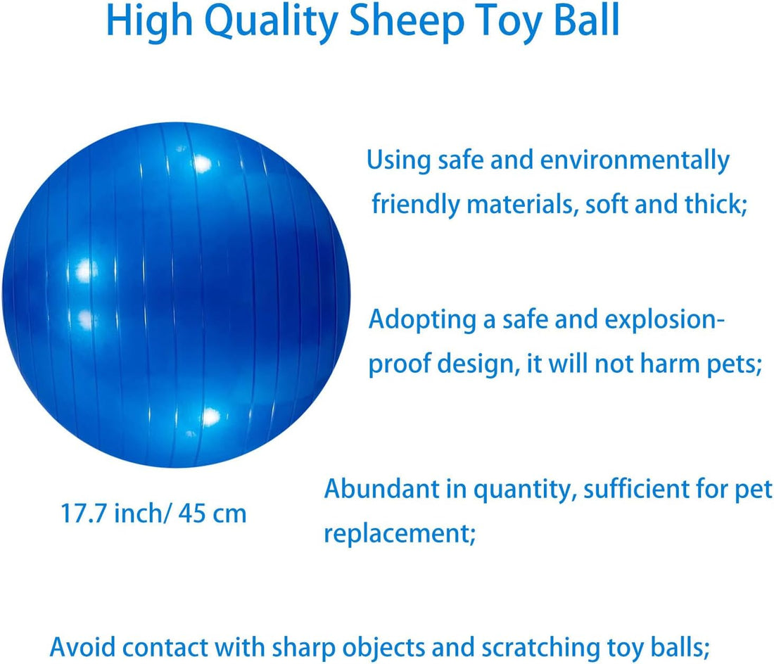 3 Pieces Pet Goat Ball Lamb Toy Horse Ball Dog Training Exercise Ball