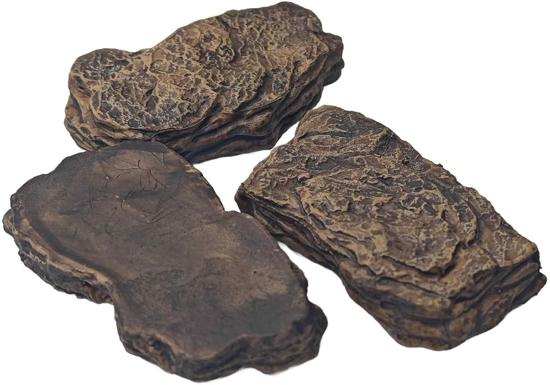 3Pcs Small Slate Rocks, Aquarium Stones