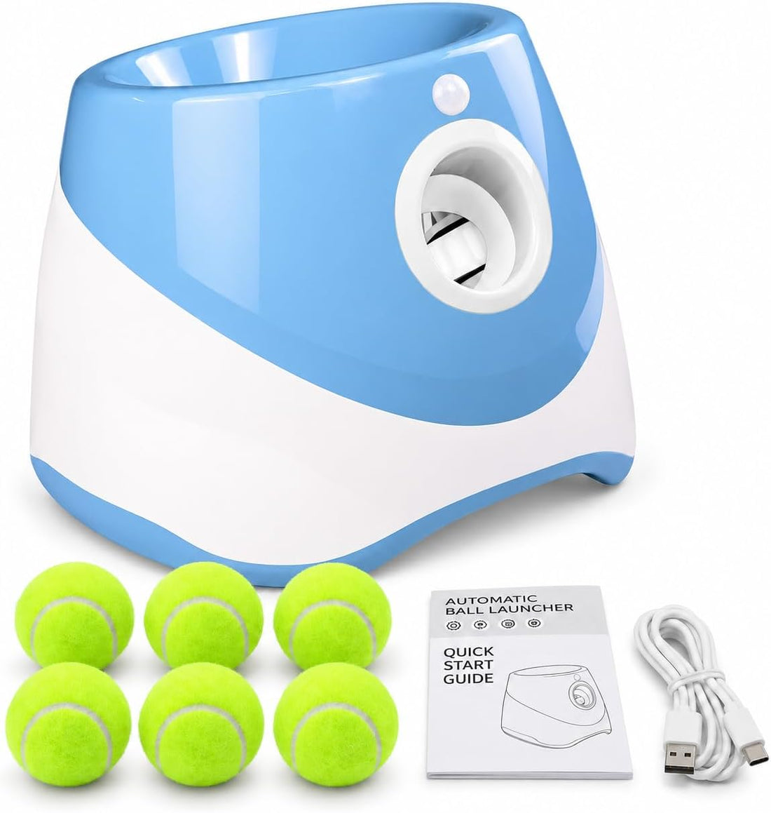 HADIZA Automatic Ball Launcher for Dogs, Rechargeable Thrower Machine