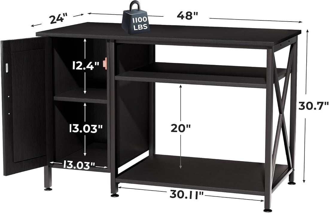 Herture 120 Gallon Reptile Tank Stand, 4x2x2 Reptile Enclosure Stand
