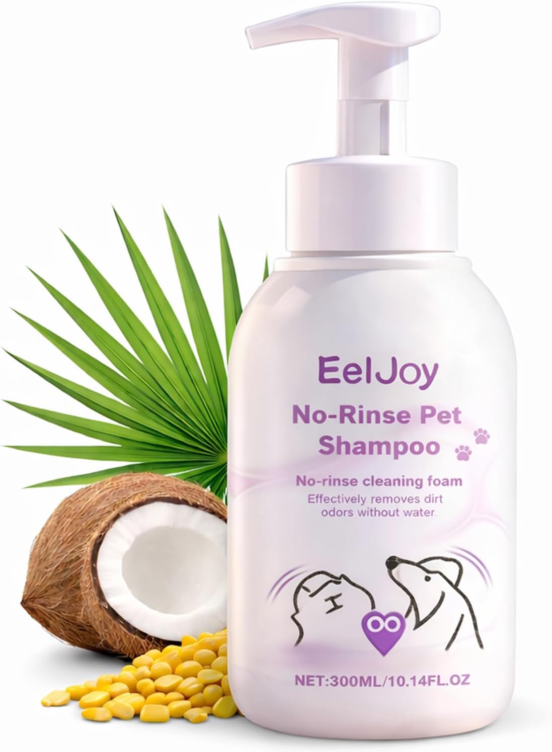 Non-Rinse Pet Shampoo – 10 Fl. oz Dog & Cat Dry Shampoo