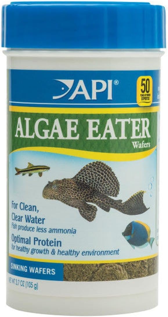 API ALGAE EATER WAFERS Algae Wafer Fish Food 6.4-Ounce Container