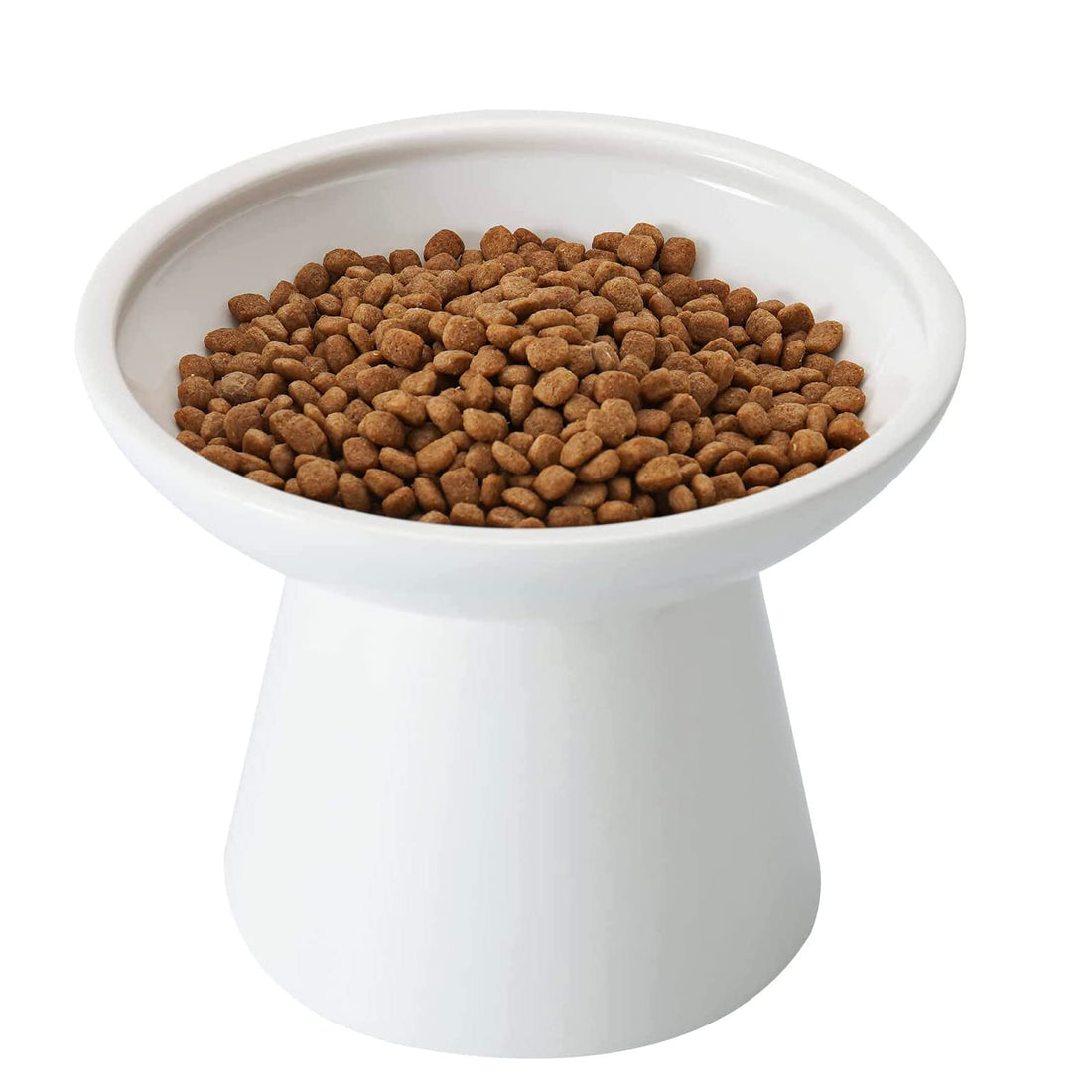 CEEFU Extra Wide Elevated Ceramic Cat Bowl