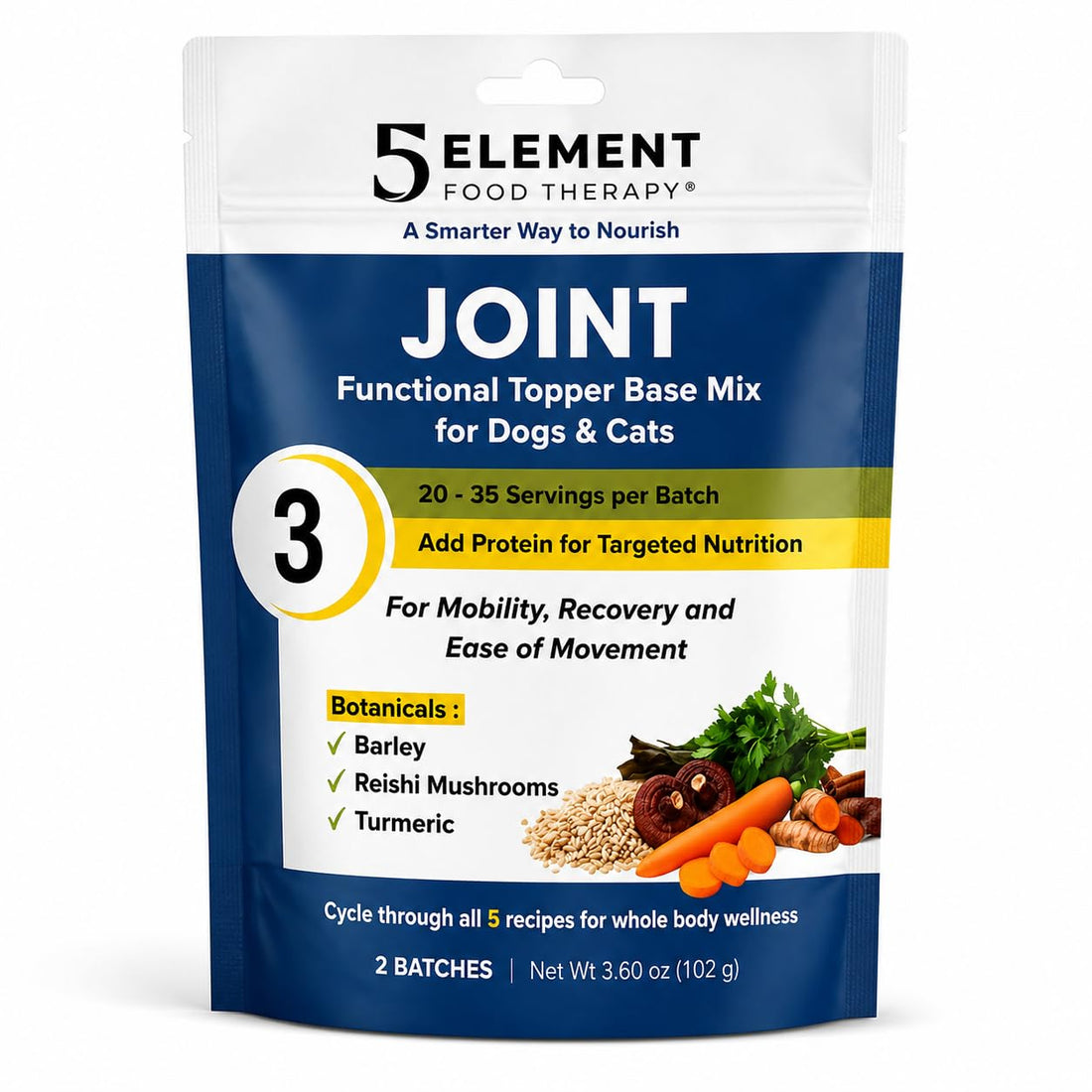 5 Element Food Therapy Joint Functional Topper Base Mix for Dogs