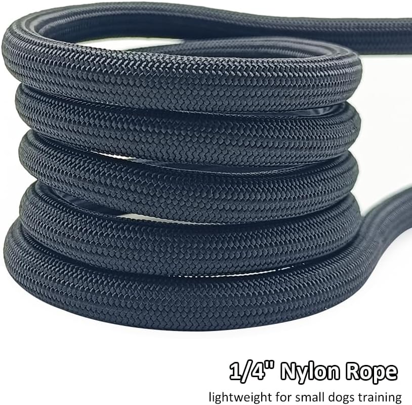 BTINESFUL 5FT 6FT 7FT Slip Lead Dog Leash, Strong Nylon Rope Leash