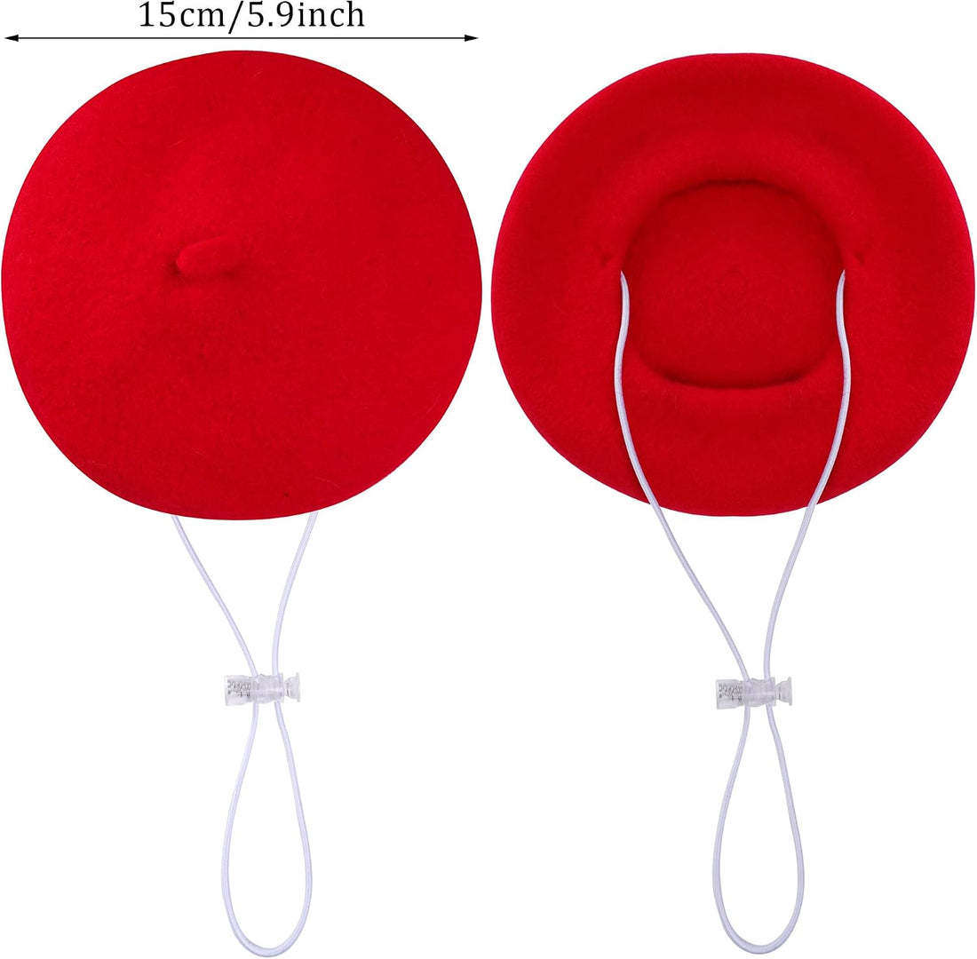 choyaxo 1pcs Dog Beret Funny Artist Dog hat for Small Dogs Cat