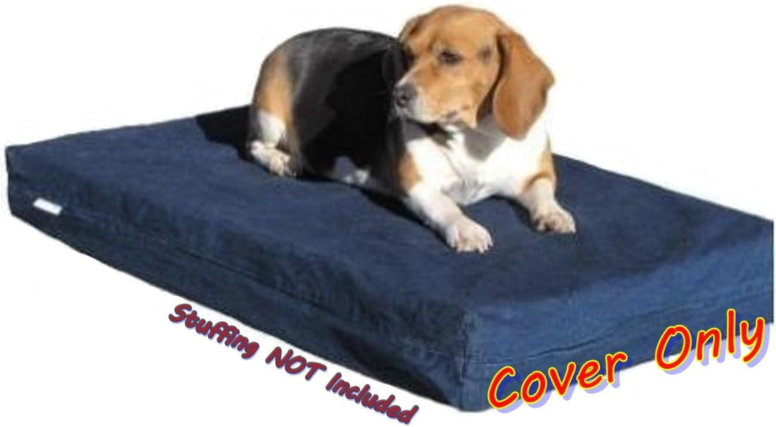Dogbed4less 47X29X4 Inches Extra Large Blue Color Denim Cotton Jean