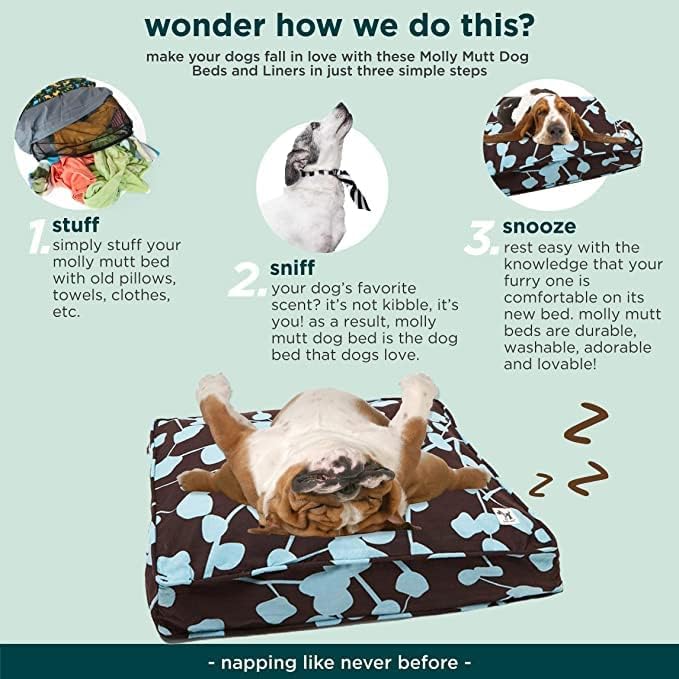 Molly Mutt Water-Resistant Dog Bed Liner, Polyester Bed Liner for Dogs