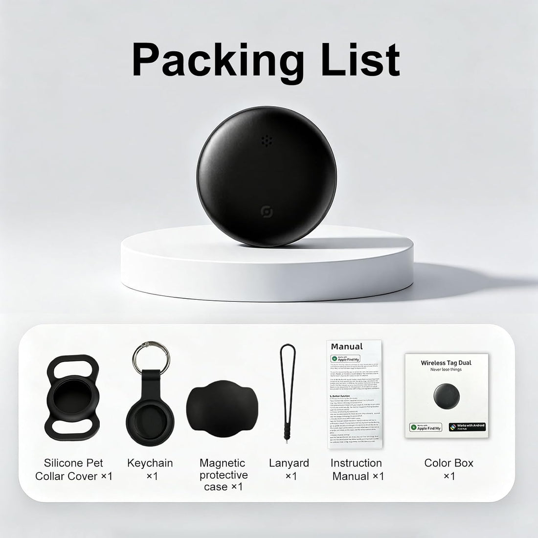 GPS Pet Tracker for Dogs (Android & iOS), Smart Pet Tracker for Collar