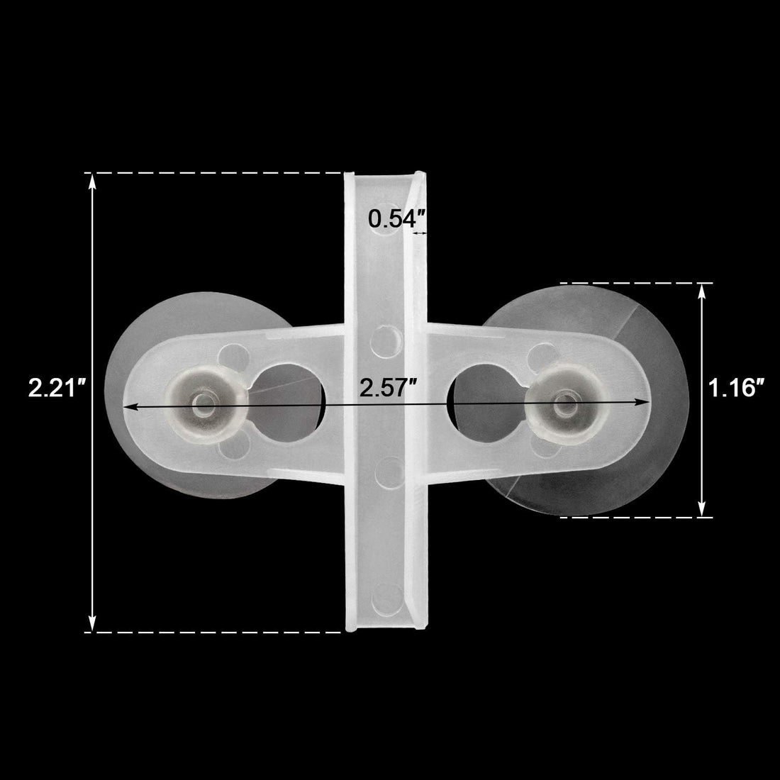 OIIKI 16PCS Aquarium Fish Tank Divider with Suction Cup, White
