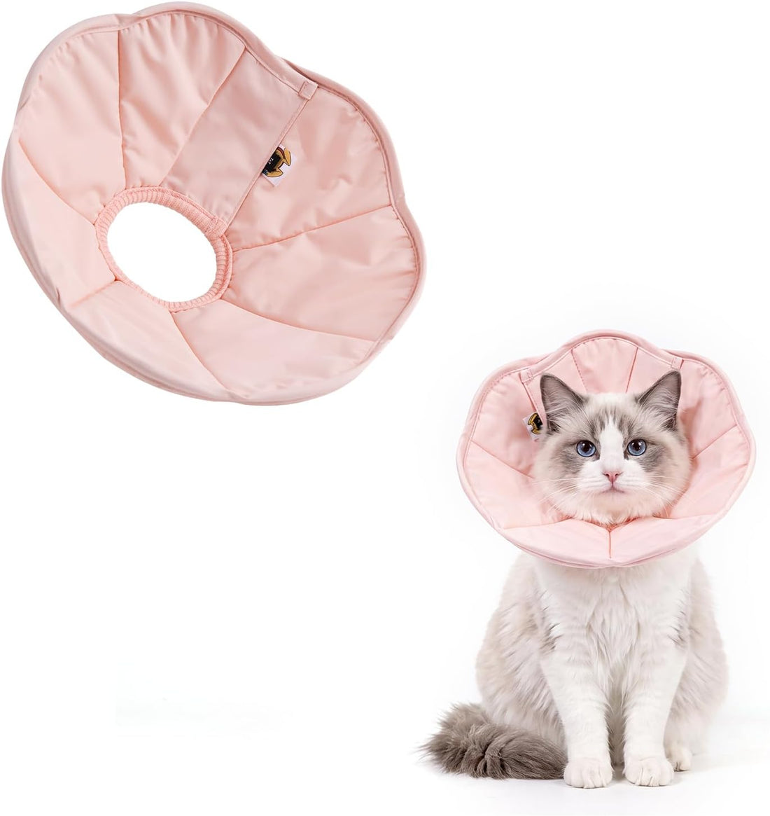 Touchdog Soft Cat Cone Collar, Waterproof Recovery E-Collar