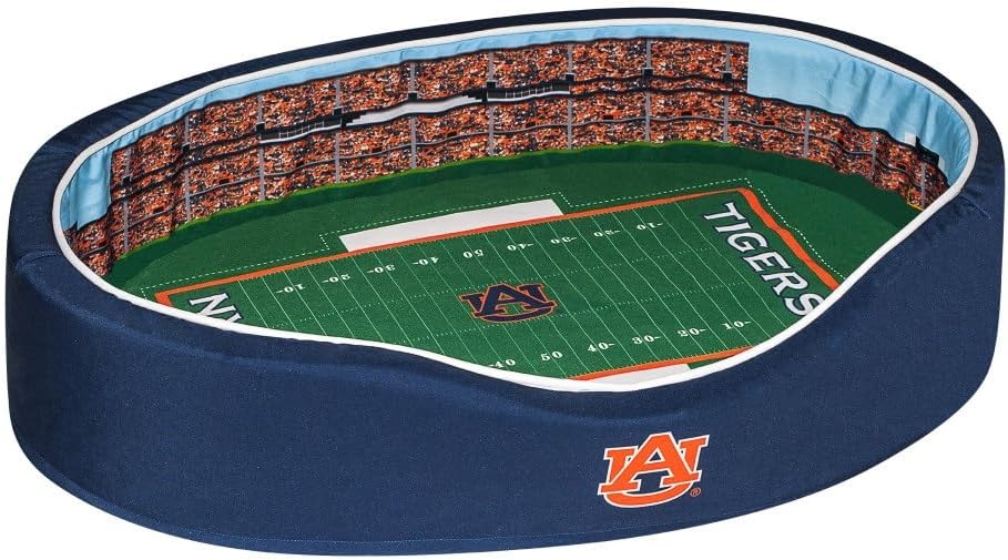 StadiumSpot Officially Licensed NCAA Premium Oval Dog Bed