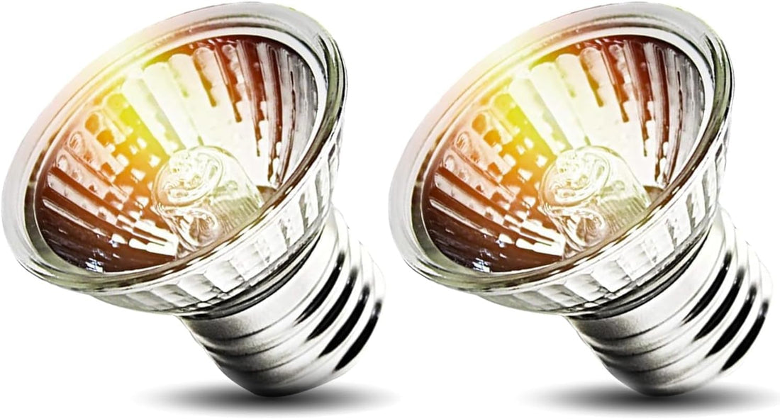 50W Uva Light Bulbs 2 Packs, Turtle Heat Lamp for Reptile