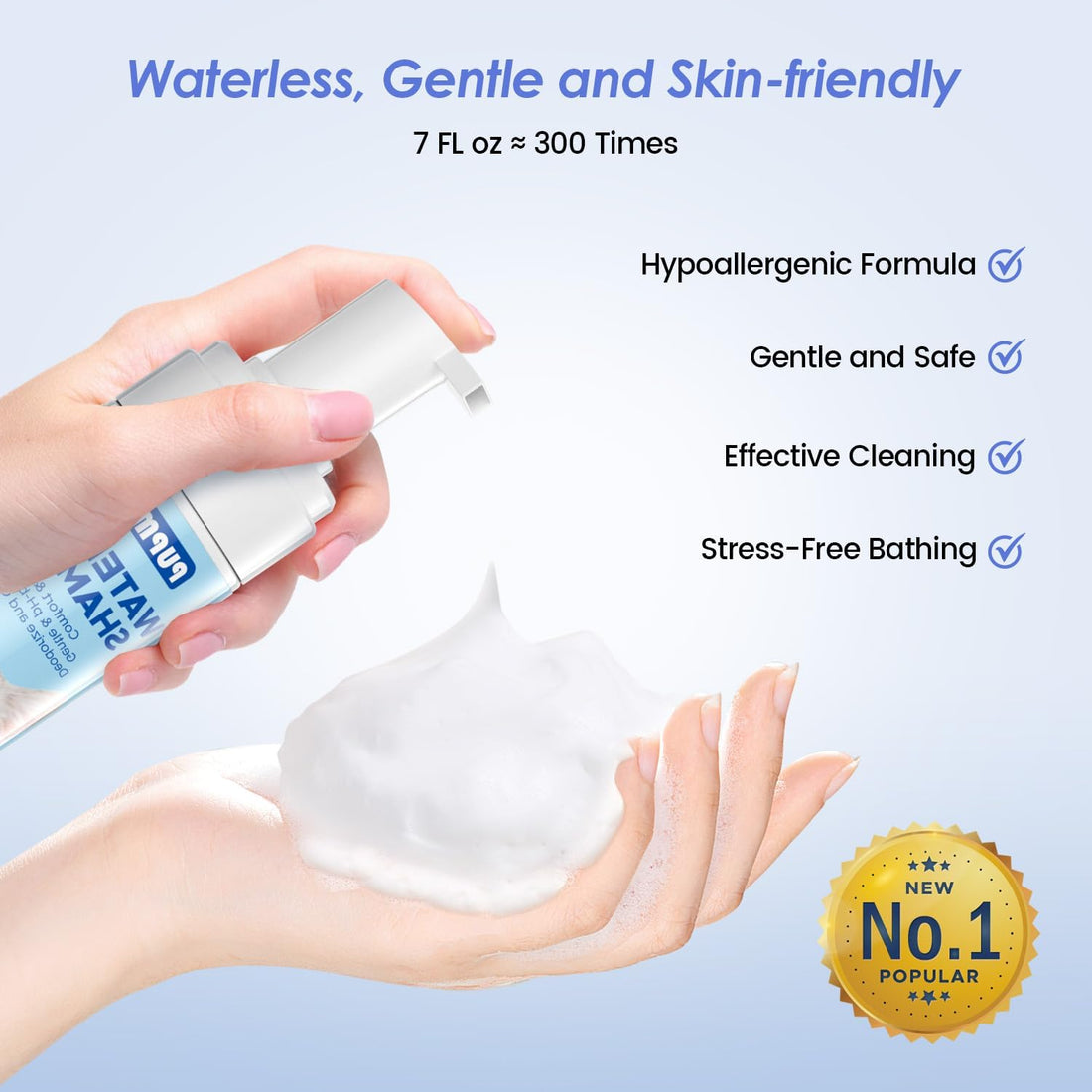 Cat Waterless Shampoo with Brush