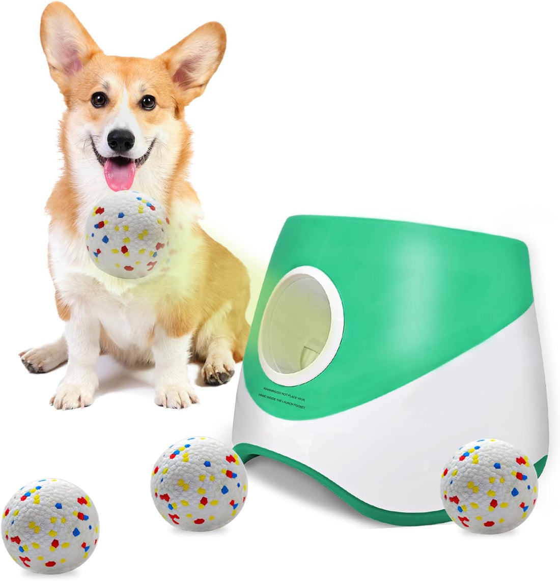 SOCO Automatic Dog Ball Launcher, 3 Distances to 45 FT