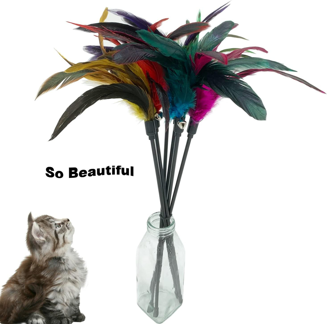 Cat Wand Toy Feather Stick Cat Toys