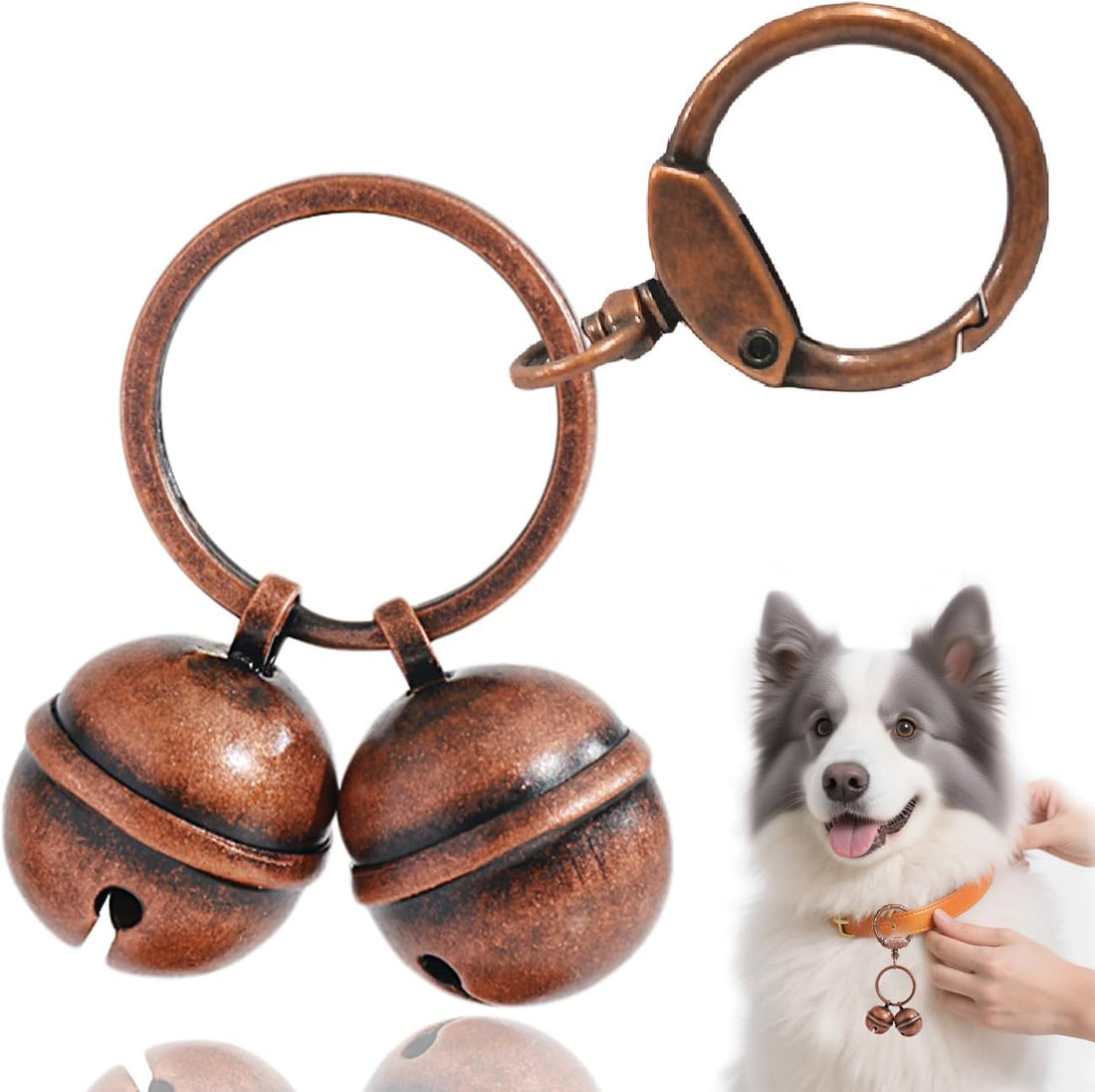4 Loud Dog & Cat Bells for Collar, Bells for Pet Tracking