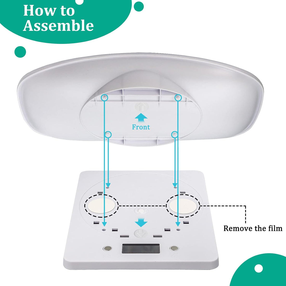 Digital Pet Scale 33 lb/15 kg, 1g Precision LED Small Animal Scale