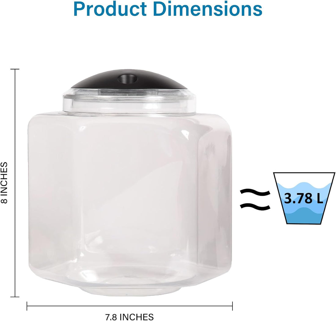 Koller Products 1 Gallon Hex BettaTank - LED Lighting