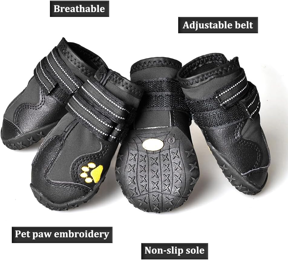 CovertSafe& Dog Boots & Paw Protectors Non-Slip Waterproof