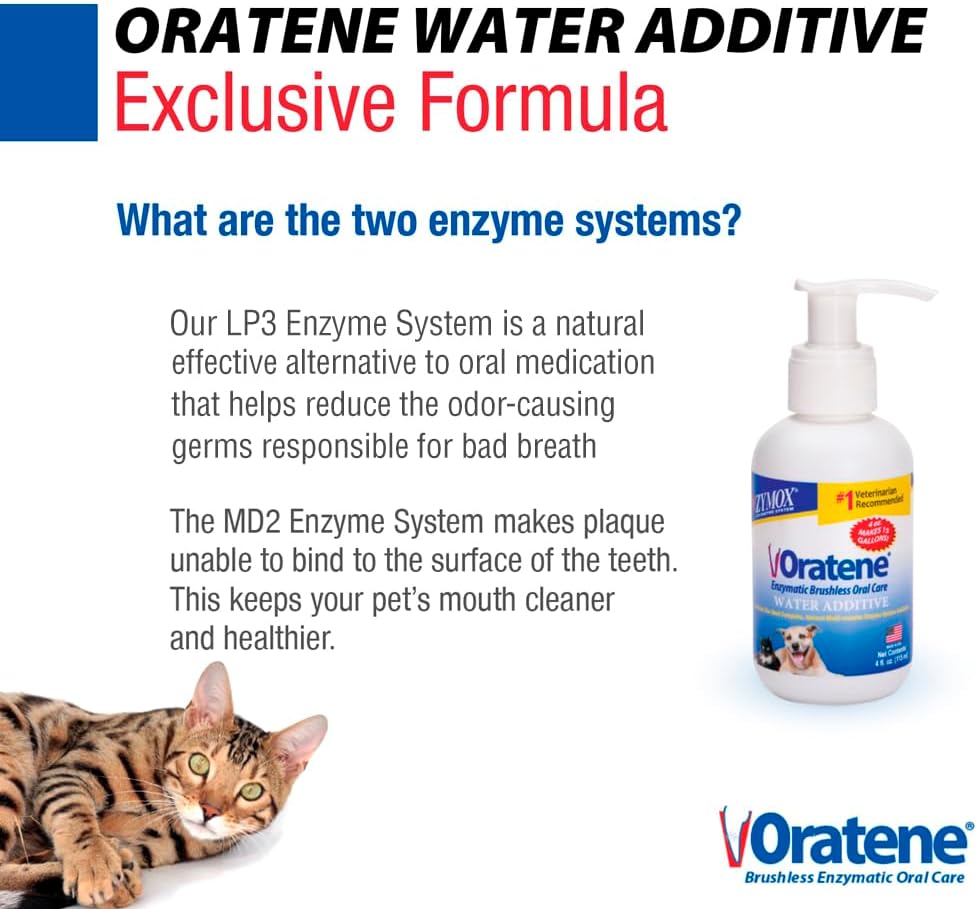 PET King Brands Zymox Oratene Water Additive Enzymatic Brushless Oral