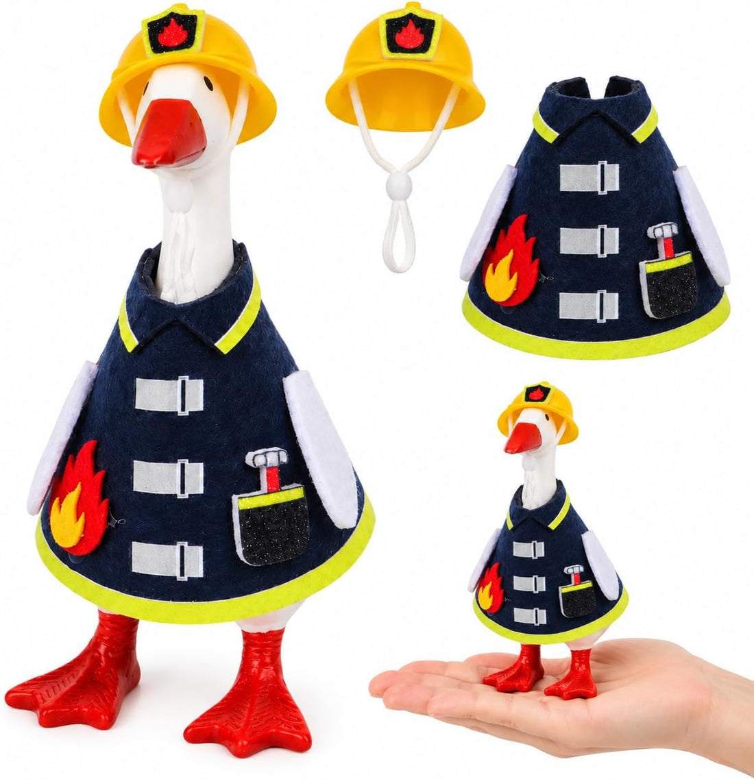 7 Inch Desk Goose Cowboy Outfit