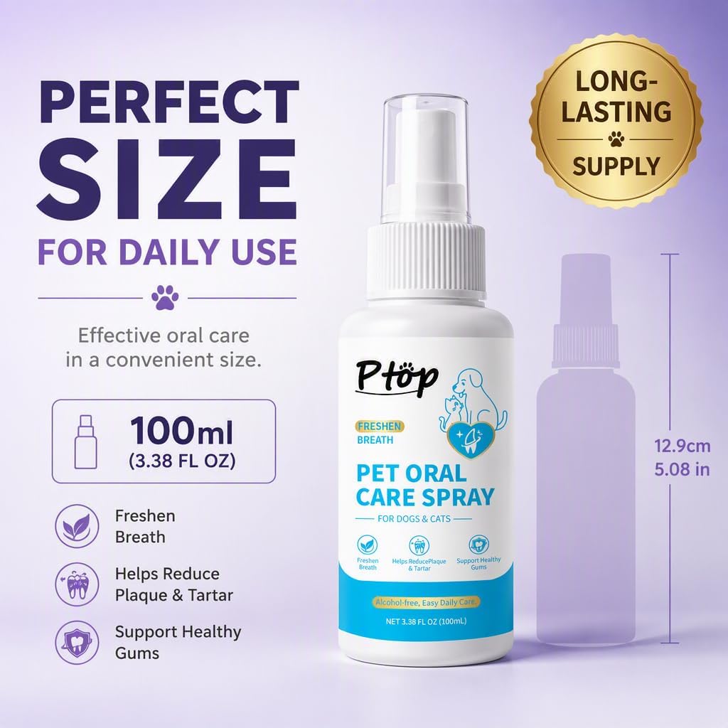 Pet Oral Care Spray, Breath Freshener & Teeth Cleaning Pet Dental
